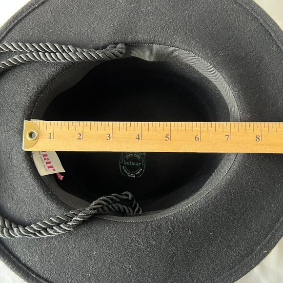 Vintage Betmar Black Hat, 100% Wool, Bolero Style, Excellent Condition! - Picture 16 of 16